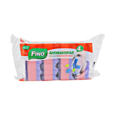 Губки кухонні Антибактеріальні FINO 18 4 шт