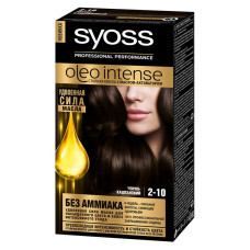 Фарба для волосся SYOSS Oleo Intense 2-10 Чорно-каштановий 115 мл